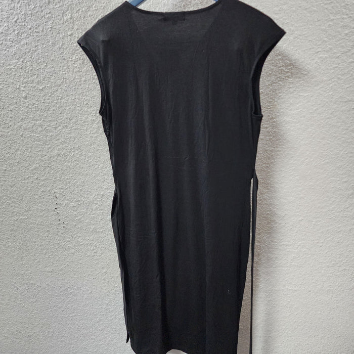 Berydress Womens V-Neck Cap Sleeve Sheath Casual Party Work Wrap Dress, Black
