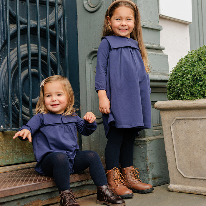 BIG COLLAR SWEATSHIRT DRESS