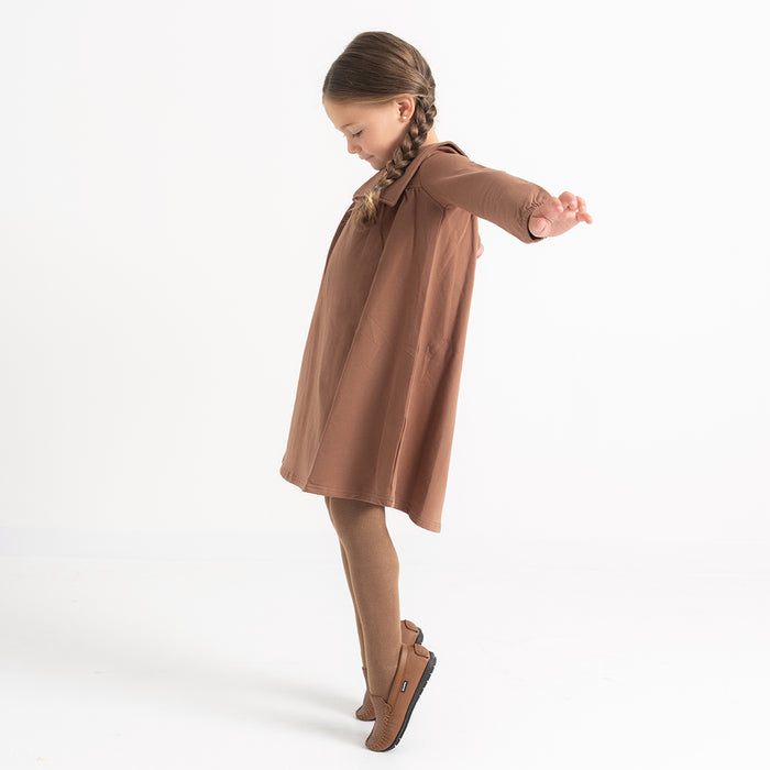 BIG COLLAR SWEATSHIRT DRESS
