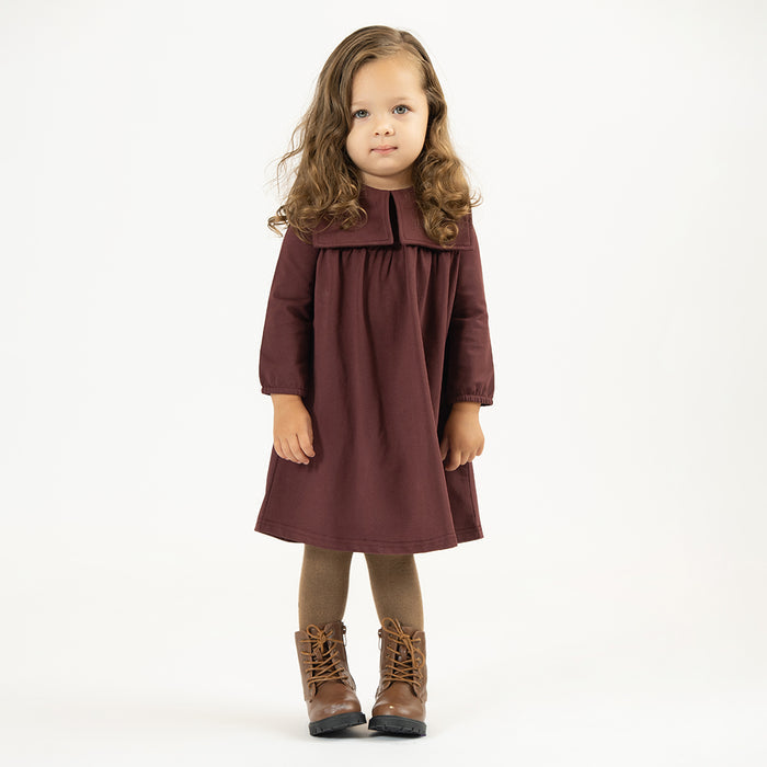 BIG COLLAR SWEATSHIRT DRESS
