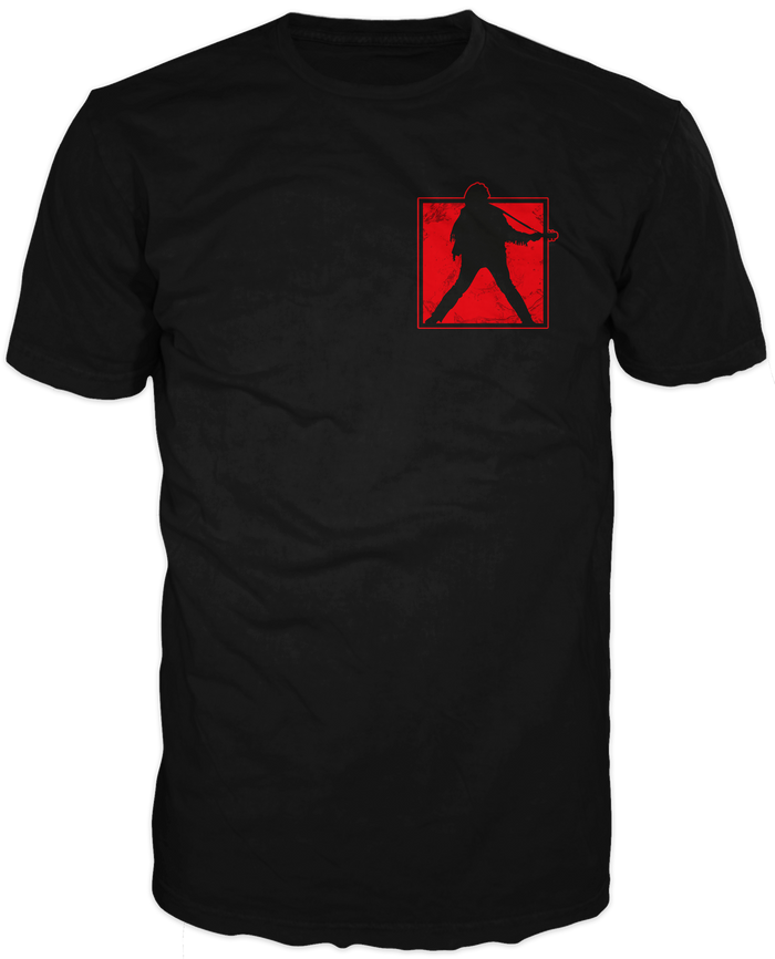 Black Silhouette Short Sleeve T-shirt