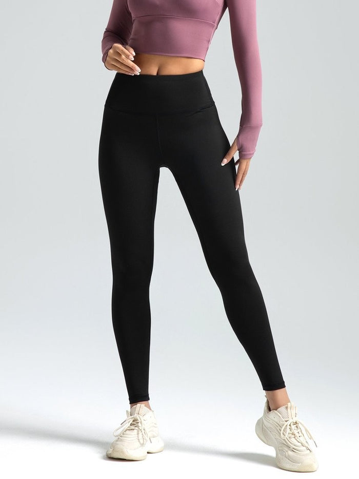 Black Women Yoga Pants Size 3XL High Rise 25" Sports Leggings