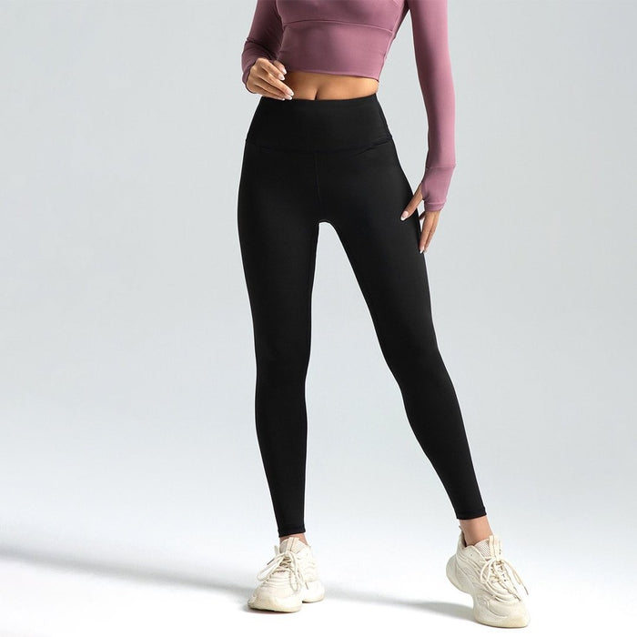 Black Women Yoga Pants Size 3XL High Rise 25" Sports Leggings