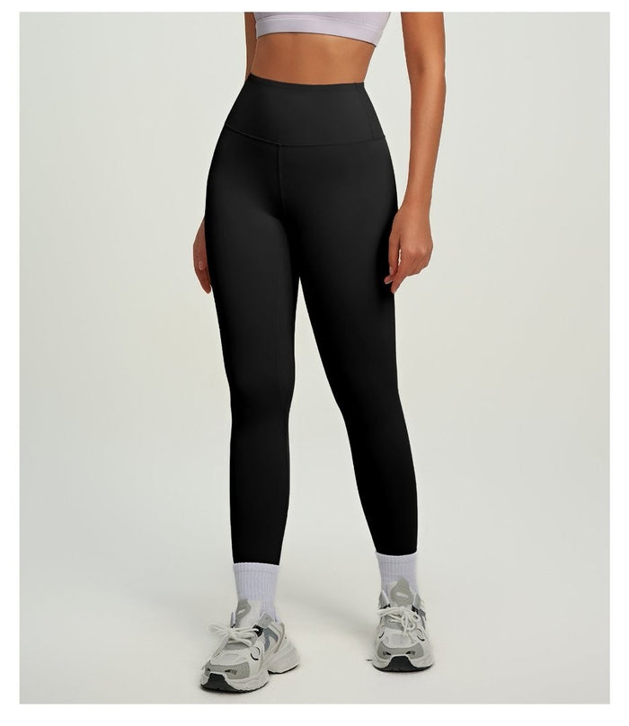 Black Women Yoga Pants Size 3XL High Rise 25" Sports Leggings
