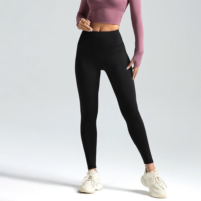 Black Women Yoga Pants Size 3XL High Rise 25" Sports Leggings