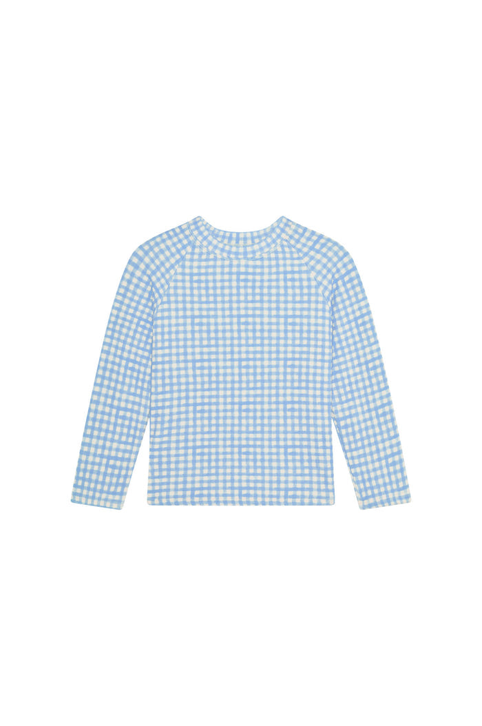 Bondi Rashguard Kids - Sky Gingham