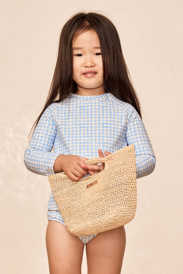 Bondi Rashguard Kids - Sky Gingham