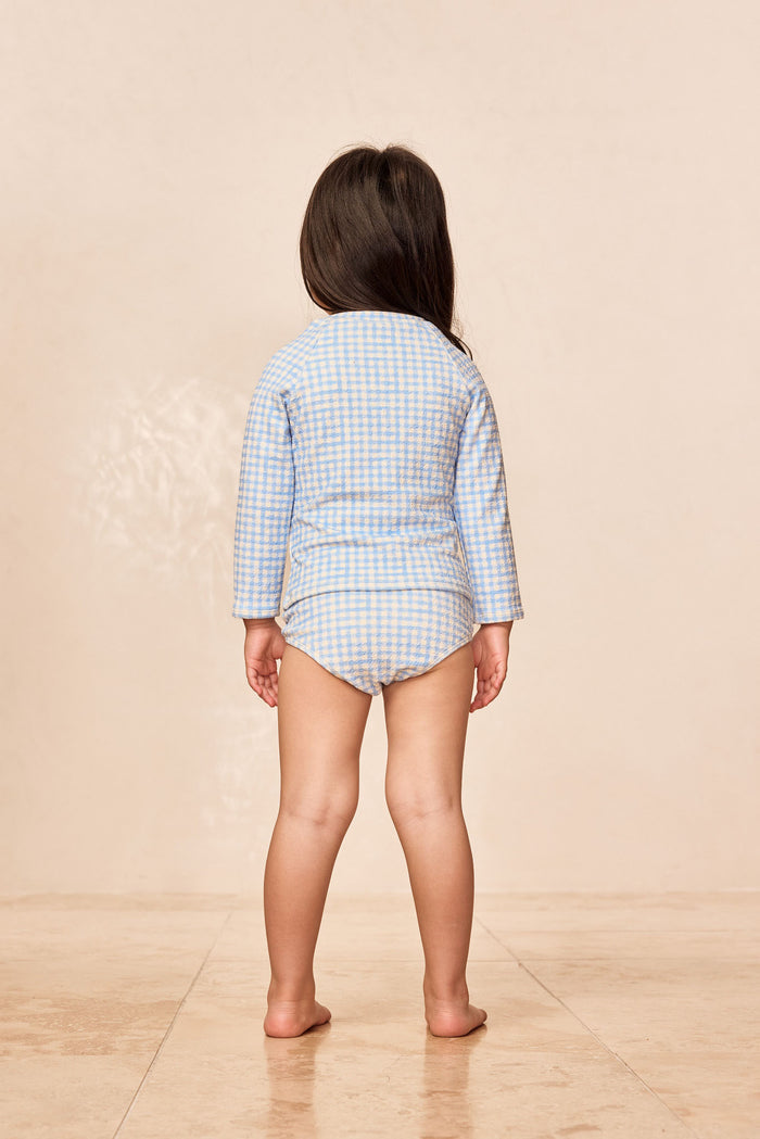 Bondi Rashguard Kids - Sky Gingham