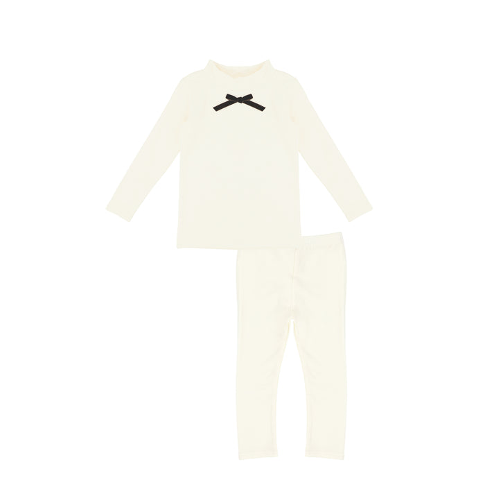 BOW MOCK NECK SET