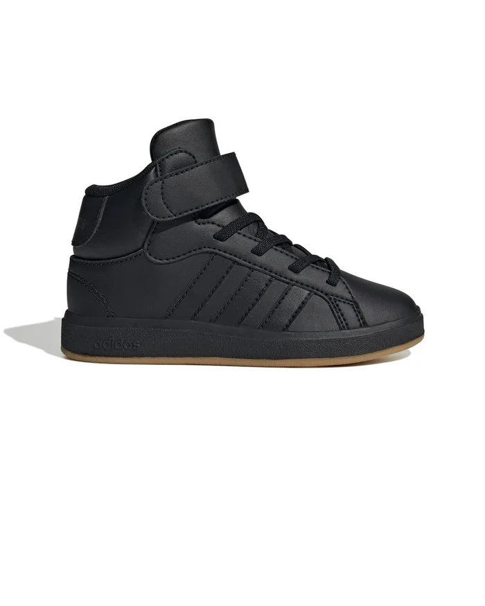 Boys Kids Unisex Adidas Grand Court Mid K Black Athletic Shoes - image 5