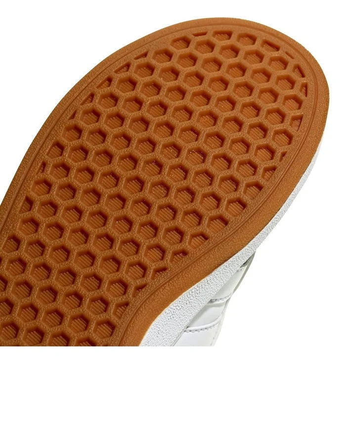 Boys Kids Unisex Adidas Grand Court Mid K White Sneakers Shoes - image 6