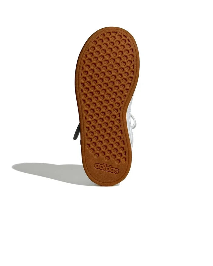 Boys Kids Unisex Adidas Grand Court Mid K White Sneakers Shoes - image 8