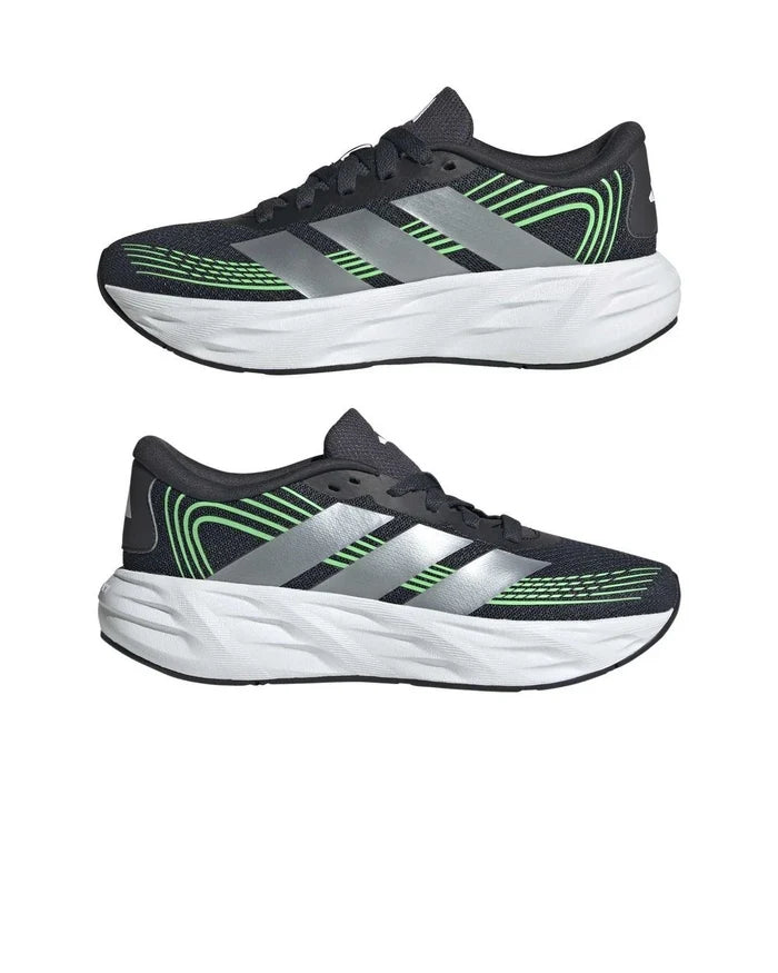 Boys Womens Adidas Running Galaxy 8 J Carbon SIlver Athletic Shoes - image 1