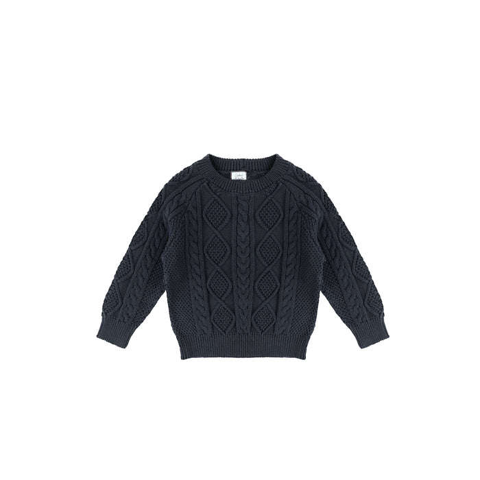 BRAIDED CREWNECK SWEATER
