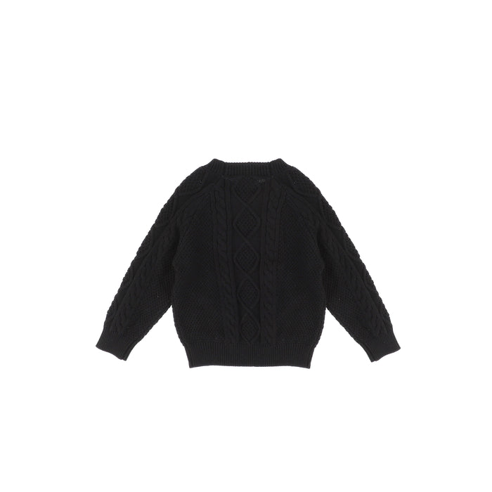 BRAIDED CREWNECK SWEATER