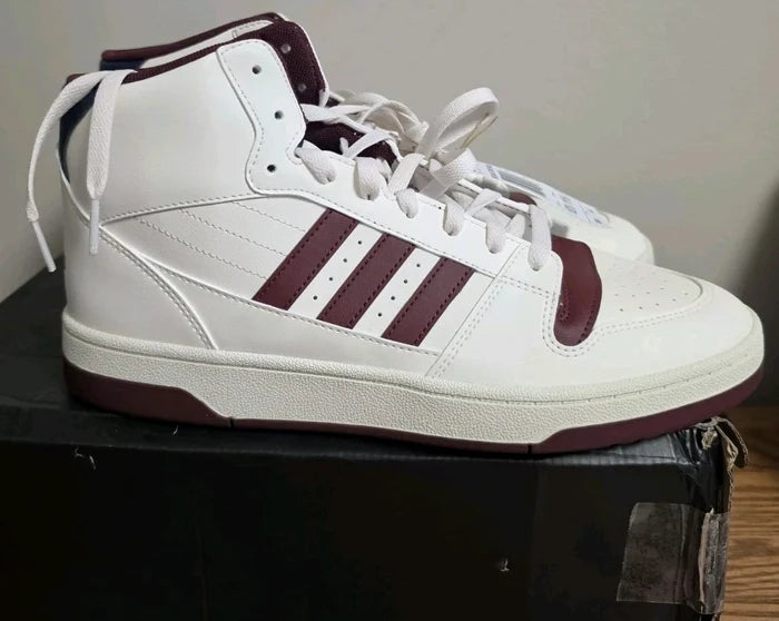 adidas Break Start Mid Men's Sneakers White Burgundy Navy – JR1453 Mid Top Shoes