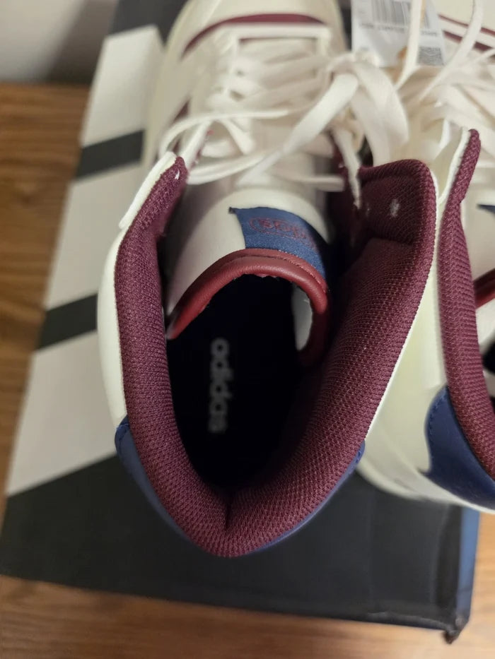 adidas Break Start Mid Men's Sneakers White Burgundy Navy – JR1453 Mid Top Shoes