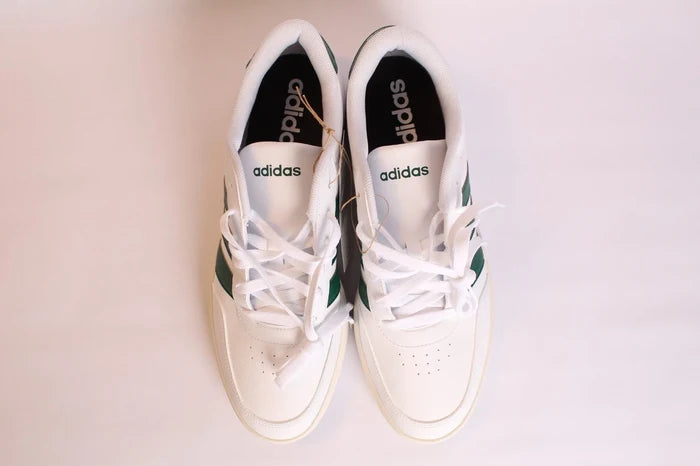 adidas Breaknet 3.0 Men's Sneakers White Green – Casual Shoes, Size 11
