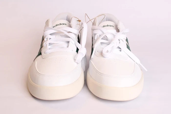 adidas Breaknet 3.0 Men's Sneakers White Green – Casual Shoes, Size 11