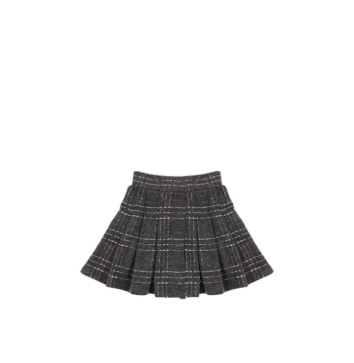 BRUSHED PLAID SKIRT