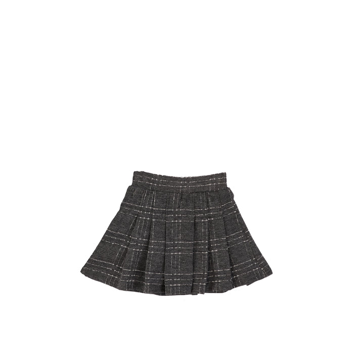 BRUSHED PLAID SKIRT
