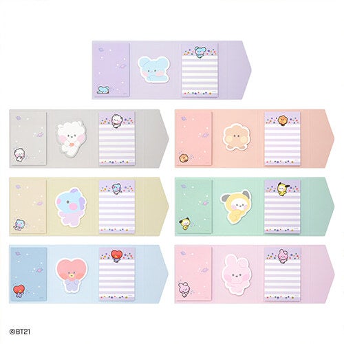 BT21 minini - Sticky Memo 7 Variations Version Main Image