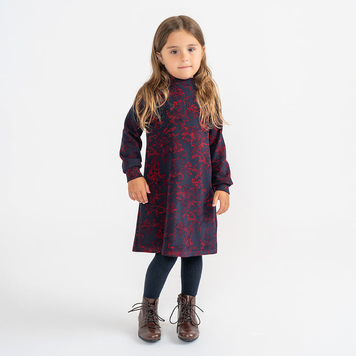 BURNOUT FLORAL DRESS