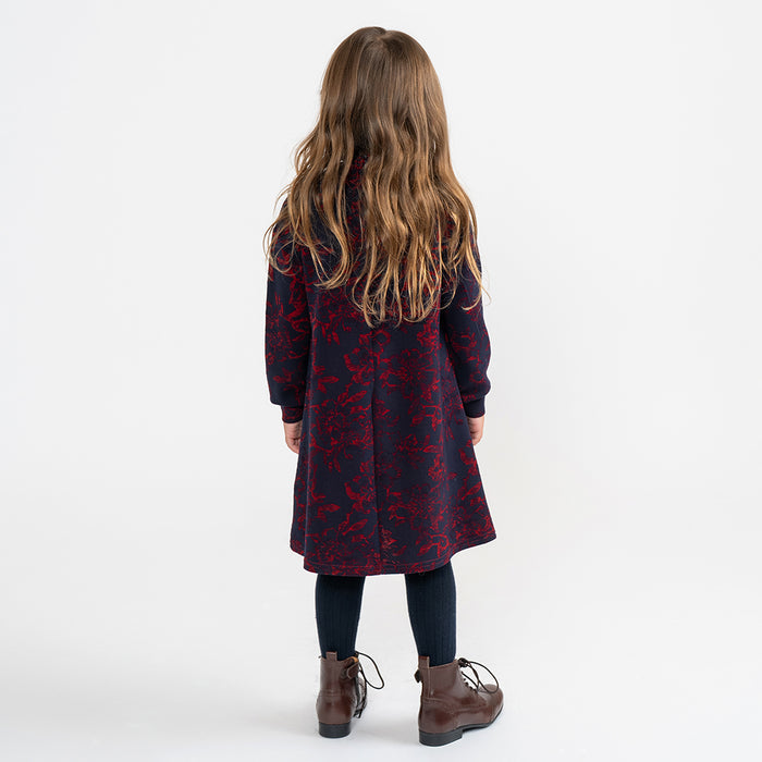 BURNOUT FLORAL DRESS
