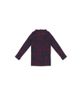 BURNOUT FLORAL MOCKNECK