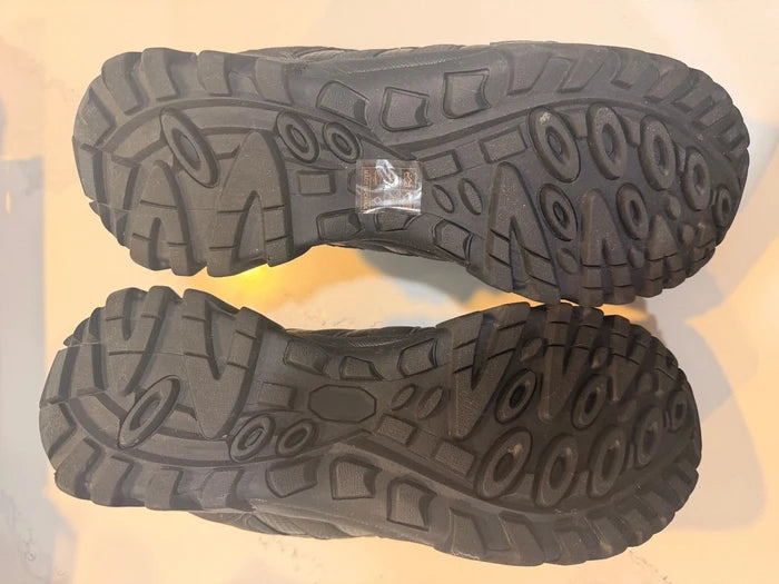 Burudani Men's Hiking Trail Shoes Black – Outdoor Trekking Sneakers, Size 13