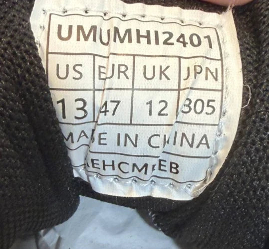 Burudani Men's Hiking Trail Shoes Black – Outdoor Trekking Sneakers, Size 13