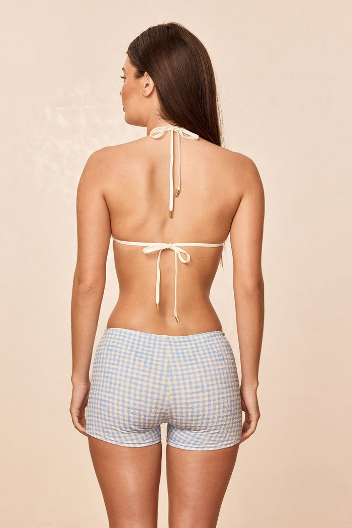Cali Short - Sky Gingham