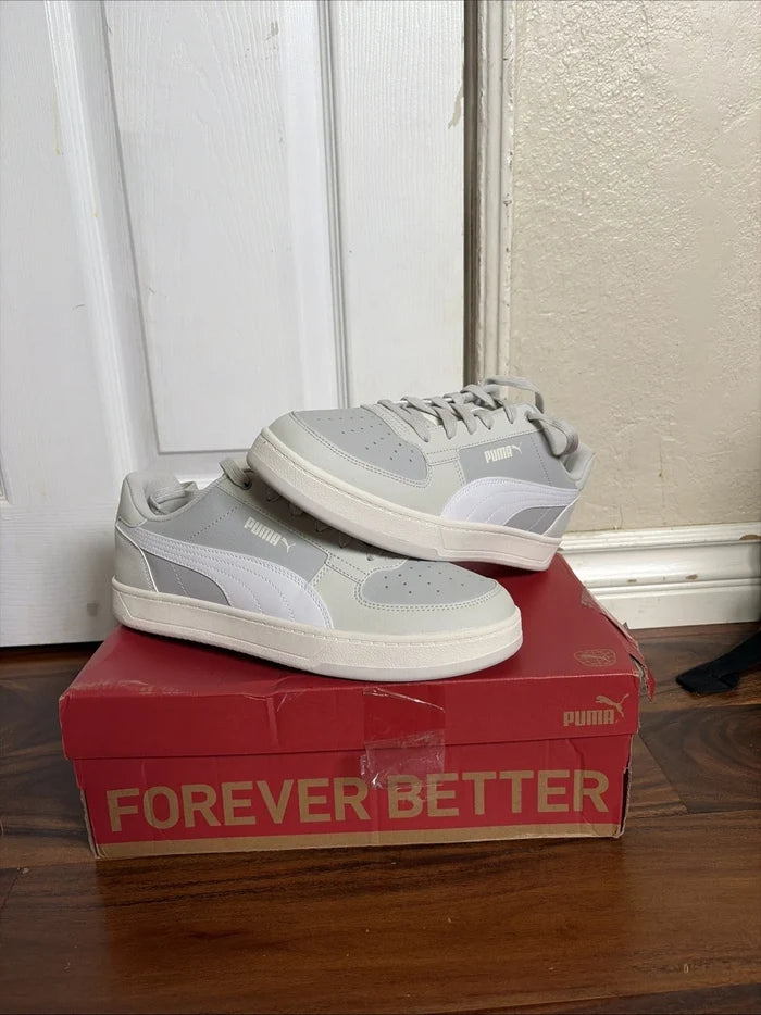 PUMA Caven 2.0 Men's Sneakers Ash Gray White – Sedate Gray, Size 10