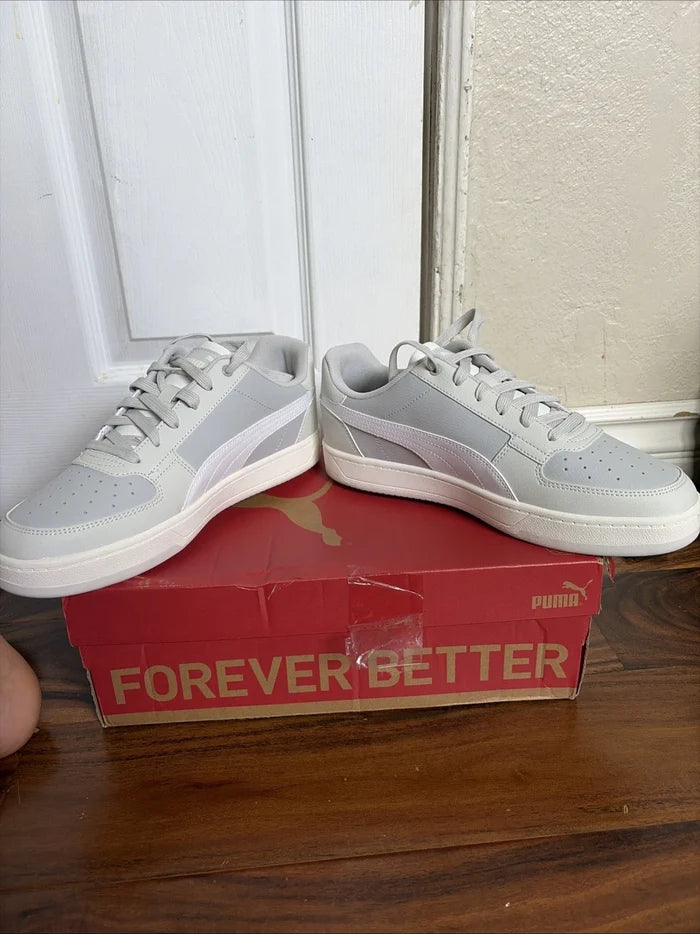 PUMA Caven 2.0 Men's Sneakers Ash Gray White – Sedate Gray, Size 10