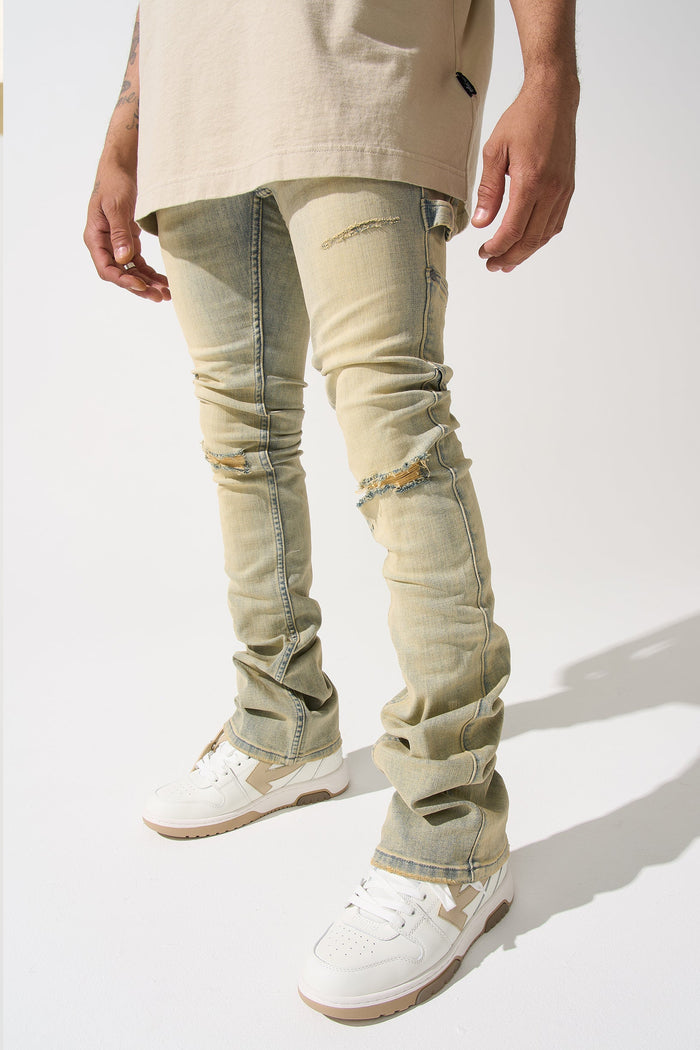 "CEDAR" Stacked Jeans