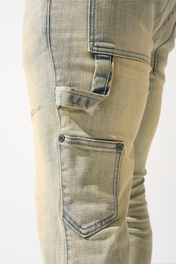 "CEDAR" Stacked Jeans