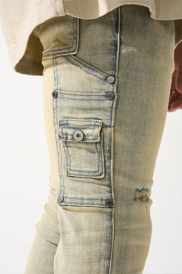 "CEDAR" Stacked Jeans