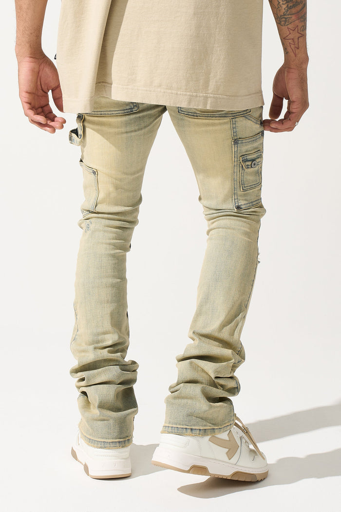 "CEDAR" Stacked Jeans