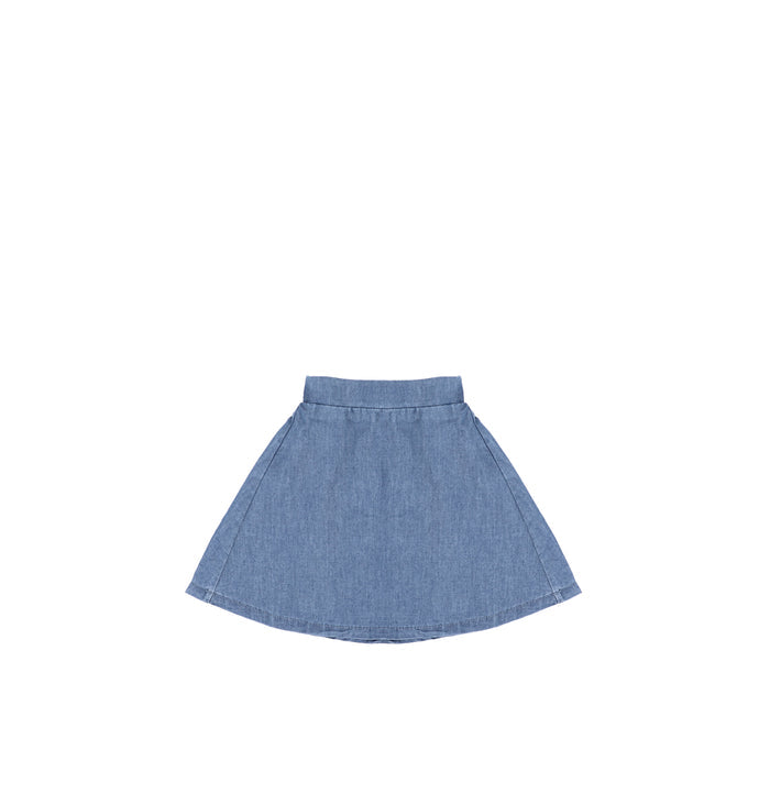 CHAMBRAY CIRCLE SKIRT