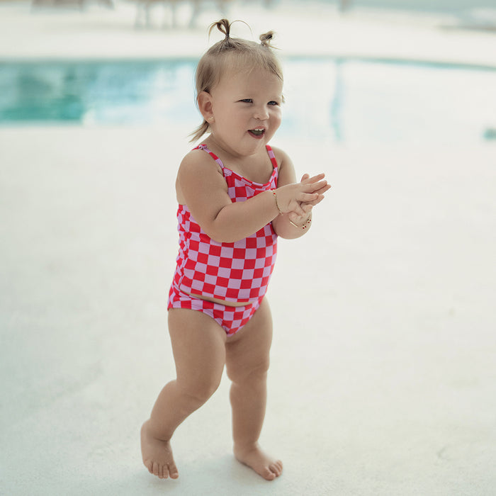 CHECKED TANKINI