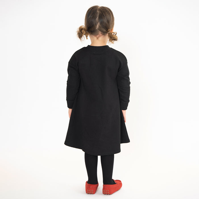 CHERRY APPLIQUE DRESS