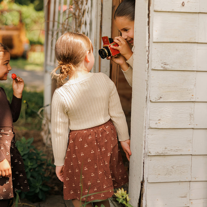 CHERRY YOKE SKIRT