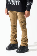 "CINNAMON" Cargo Stacked Jeans