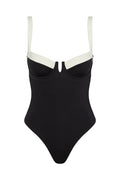 Clovelly One Piece - Black/Ivory