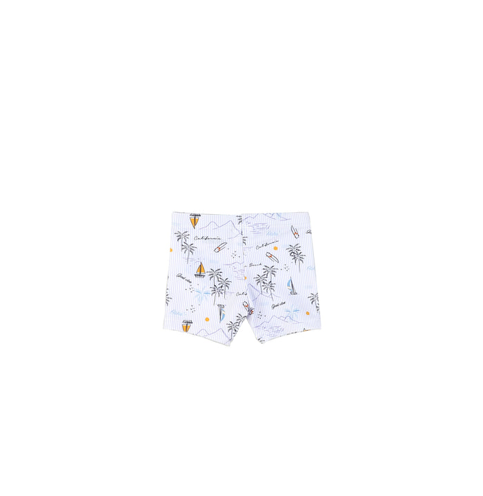 COASTAL STRIPED BABY SWIM SHORTS