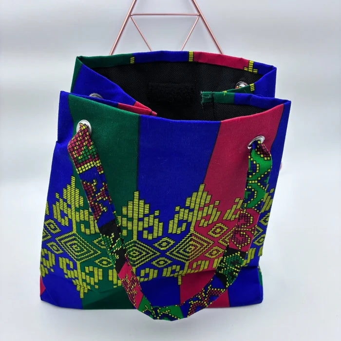 Colorful Bohemian Batik Handbag Satchel Tote – Women's Stylish Fabric Bag