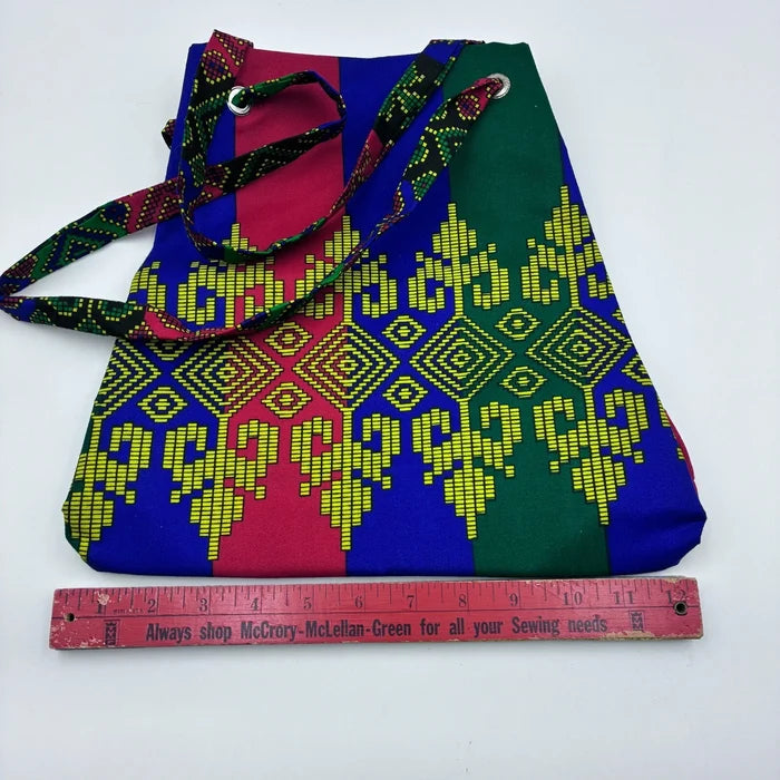 Colorful Bohemian Batik Handbag Satchel Tote – Women's Stylish Fabric Bag
