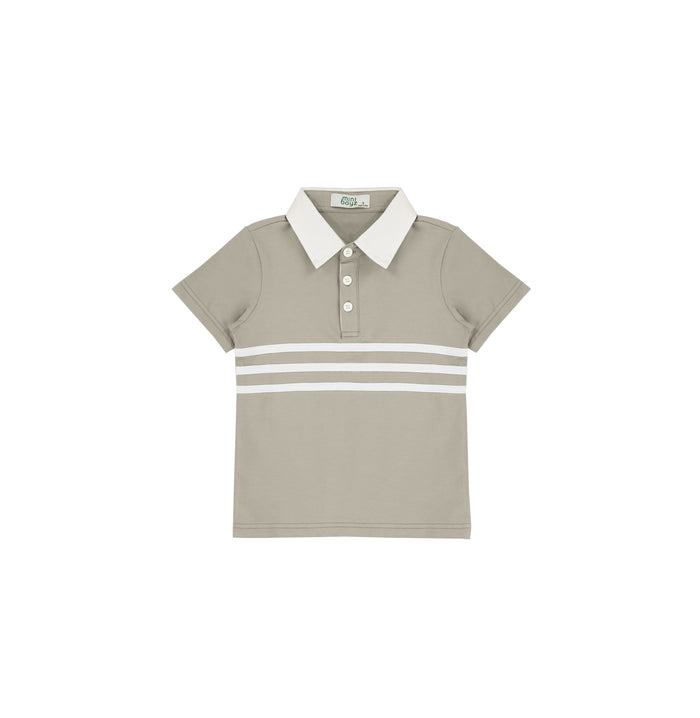 CONTRAST STRIPE POLO