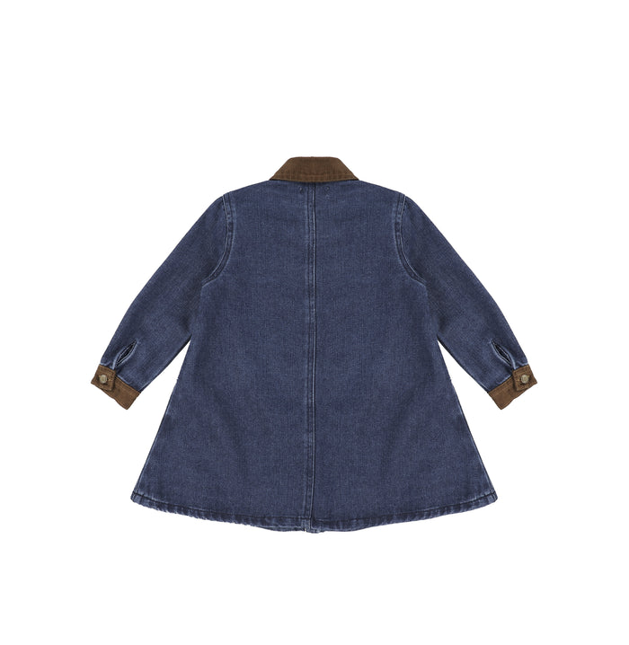 CORDUROY COLLAR DRESS