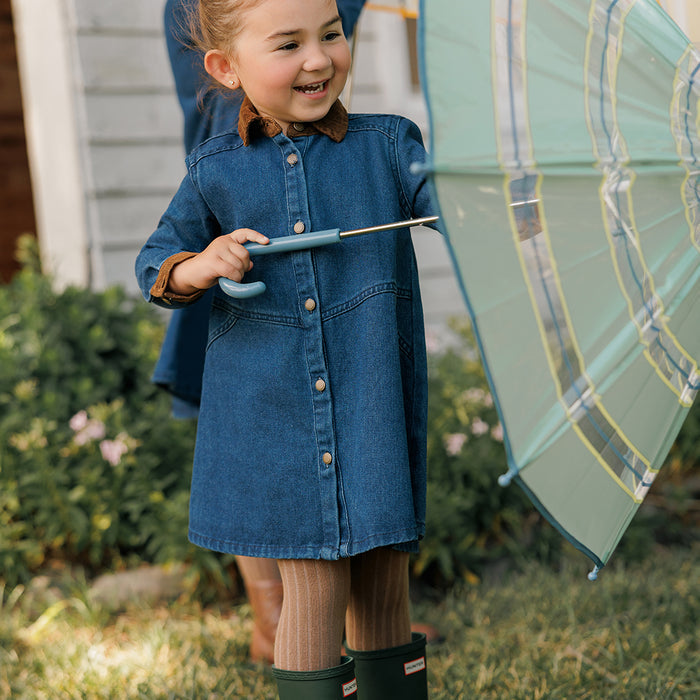 CORDUROY COLLAR DRESS
